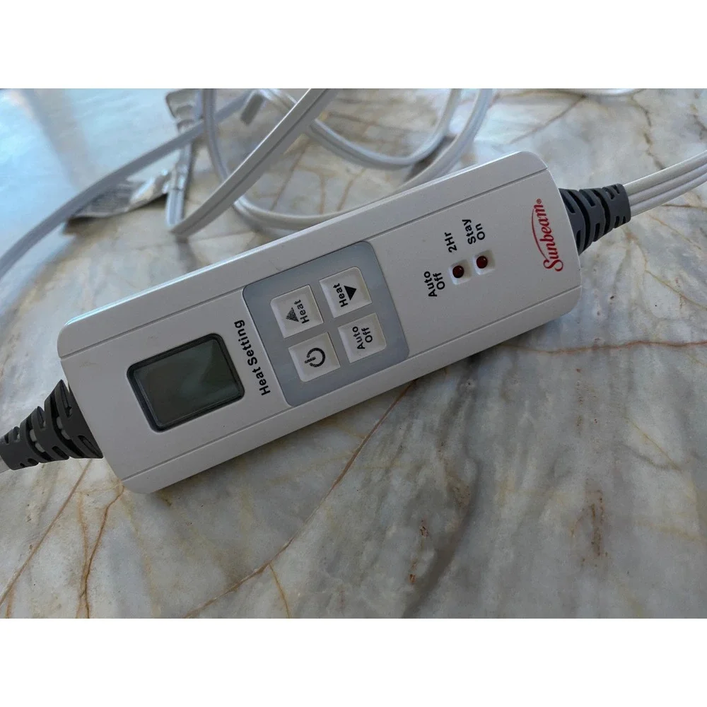 Sunbeam Electric Blanket Replacement Controller 4-Pin Digital Display Auto-Off
